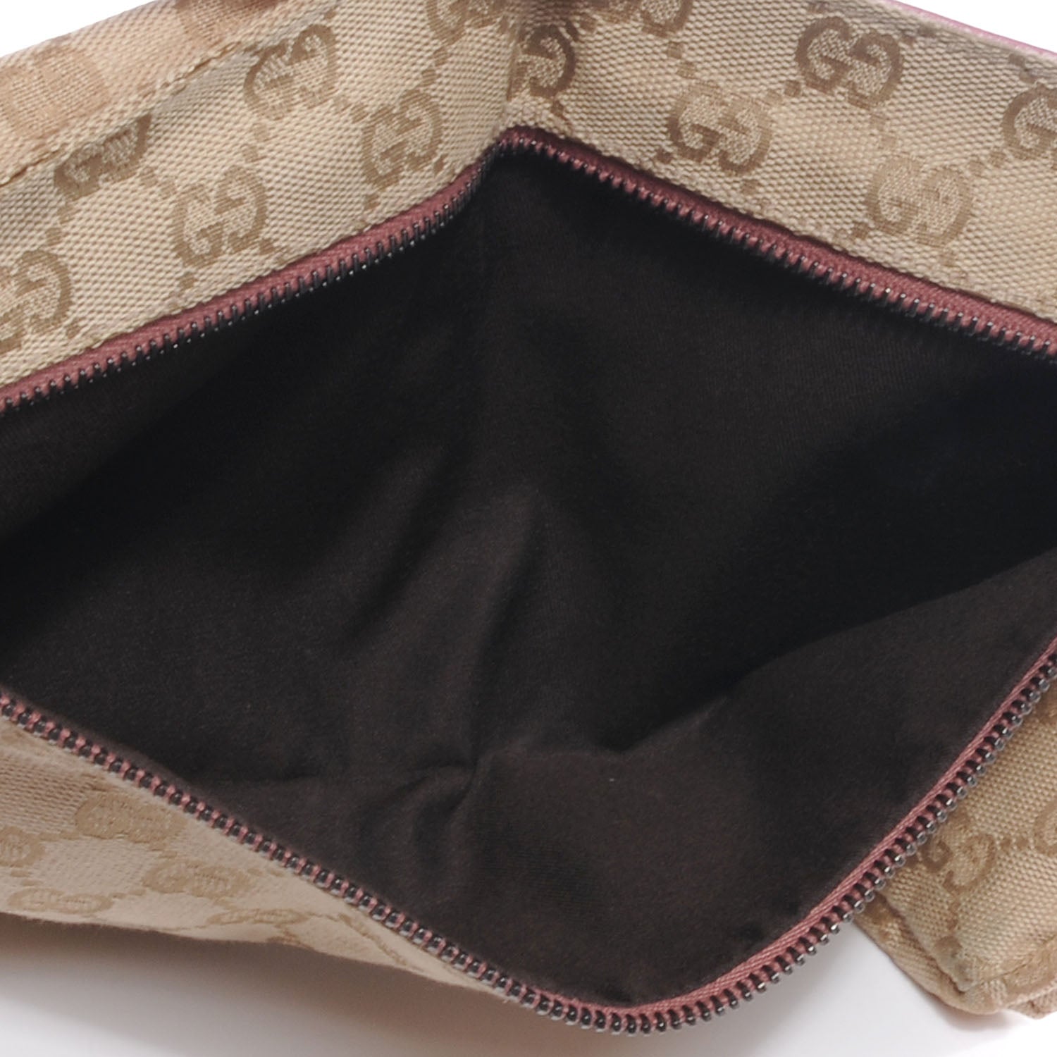 Gucci GG Monogram Web Double Pocket Belt Bag Pink 5 of 9