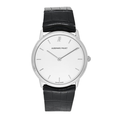 Audemars Piguet 18K White Gold Alligator 31mm Classic Quartz Watch 1 of 4
