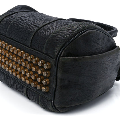 Alexander Wang Pebbled Lambskin Rockie Black Antique Brass Hardware 10 of 11