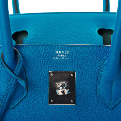 Hermes Togo Verso Birkin 30 Bleu Zanzibar Malachite 10 of 11