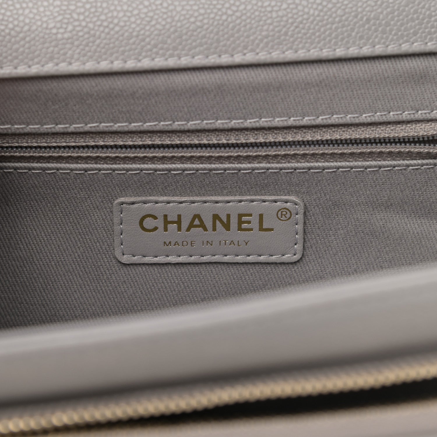 Chanel Caviar Quilted Medium Business Affinity Flap Grey 6 of 12