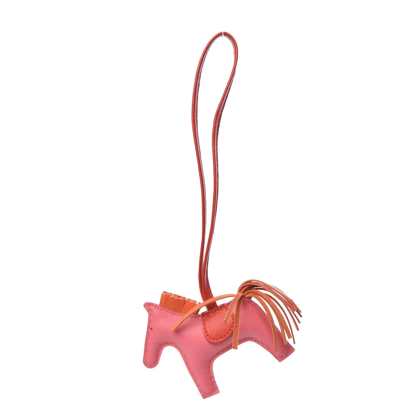 Milo Lambskin Grigri Rodeo Bag Charm PM Rose Azalee Orange Poppy Rouge Indien