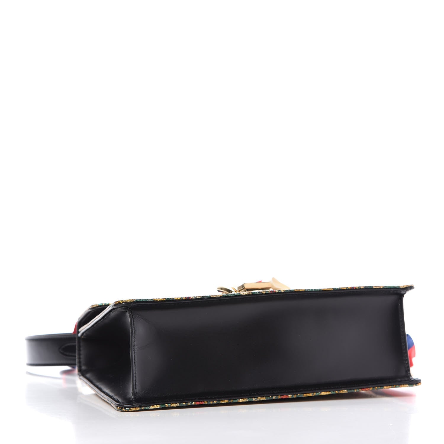 Gucci Iridescent Brocade Small Sylvie Shoulder Bag Gold 4 of 9