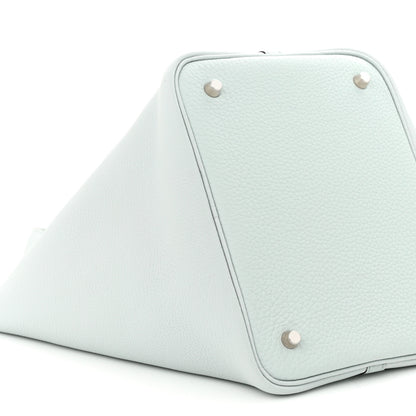 Hermes Taurillon Clemence Picotin Lock 22 MM Bleu Pale 9 of 11