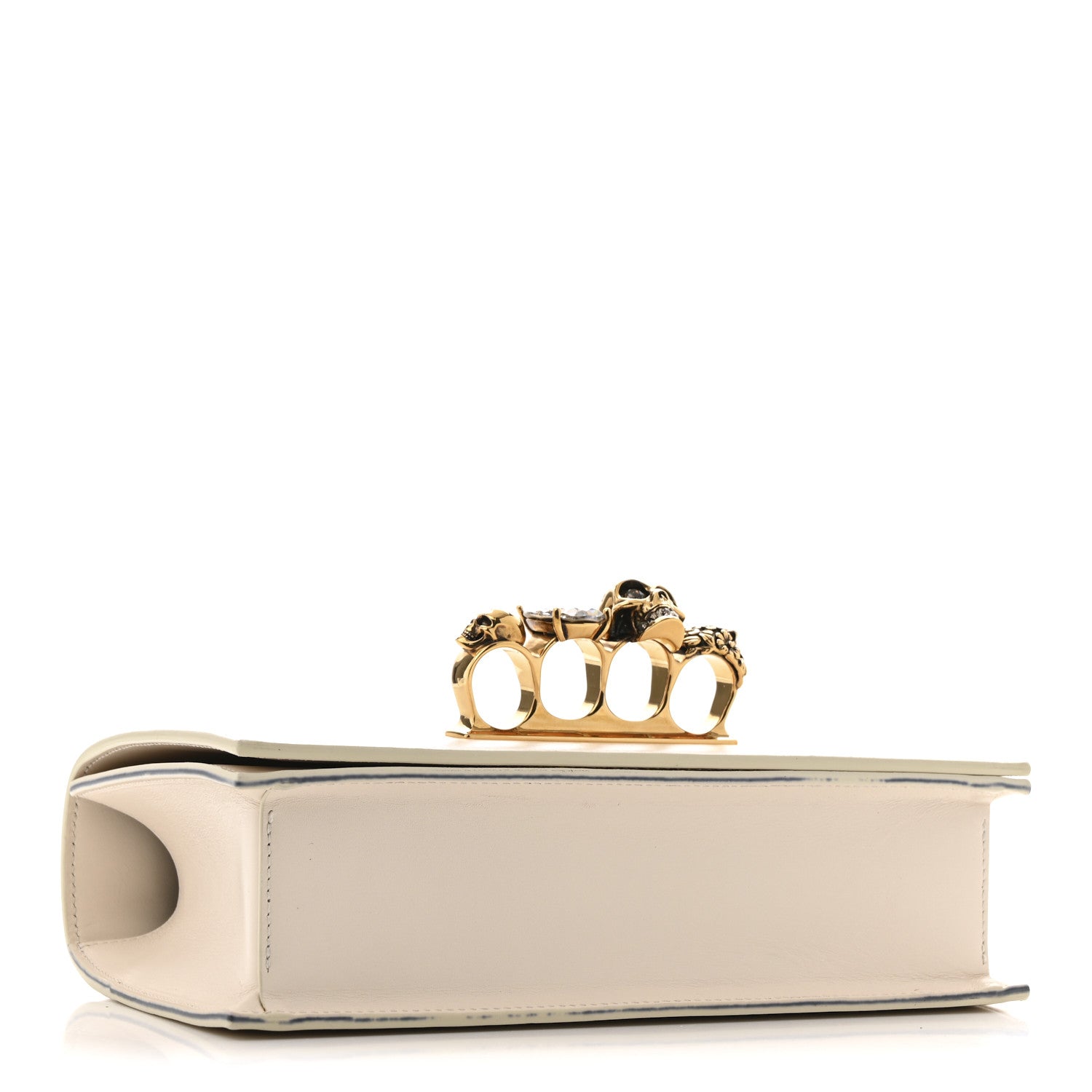 Alexander McQueen Calfskin Knuckle Crossbody White 4 of 12