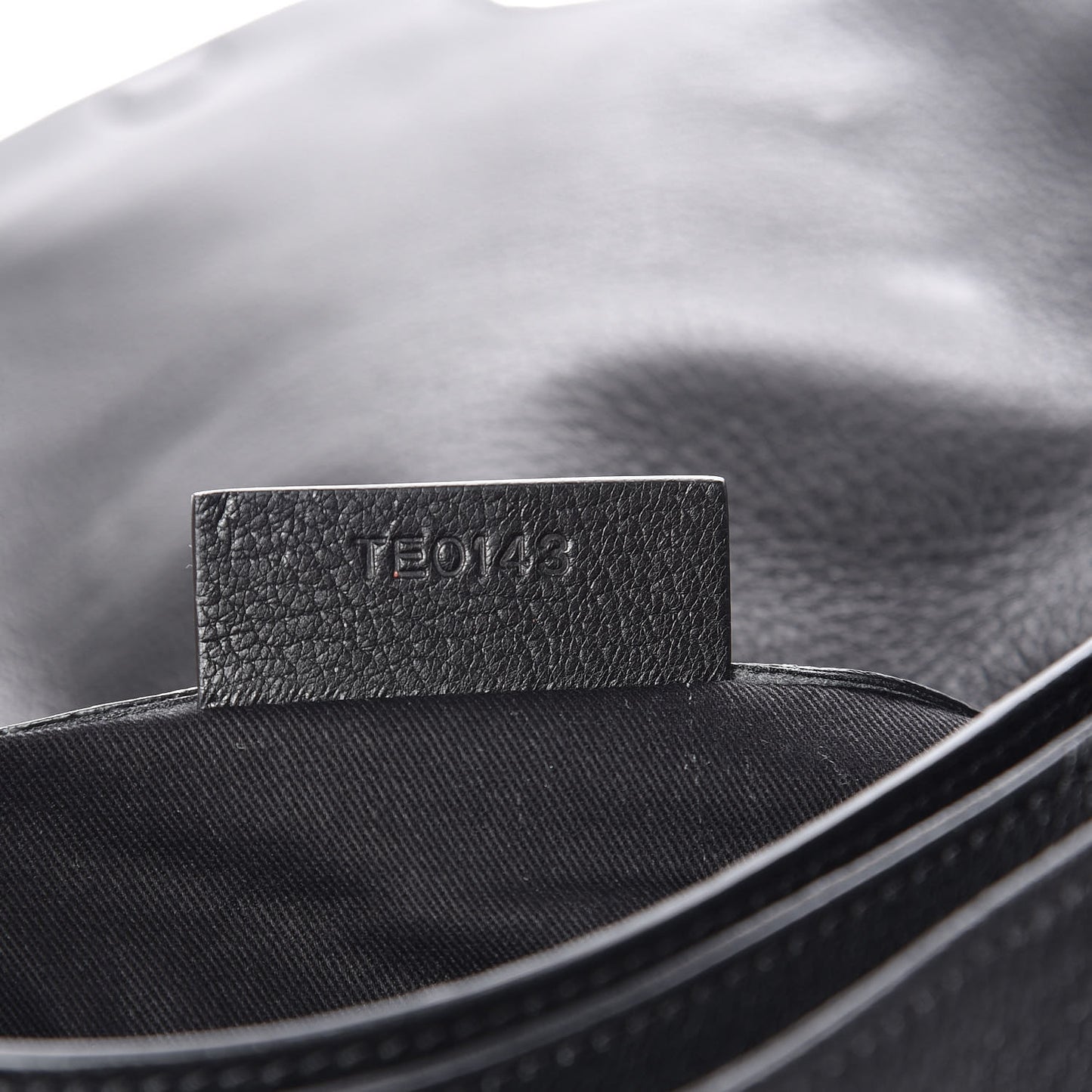 Sugar Goatskin Medium Antigona Envelope Clutch Black