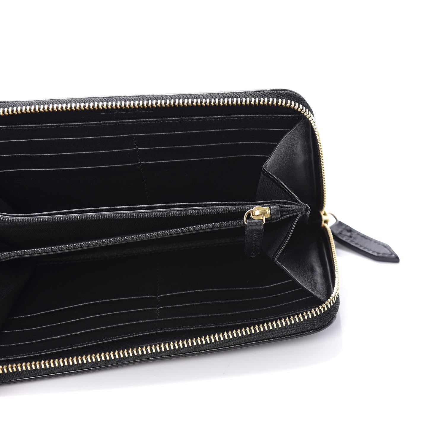 Burberry House Check Bridle Calfskin Ziggy Zip Around Wallet Black 5 of 7