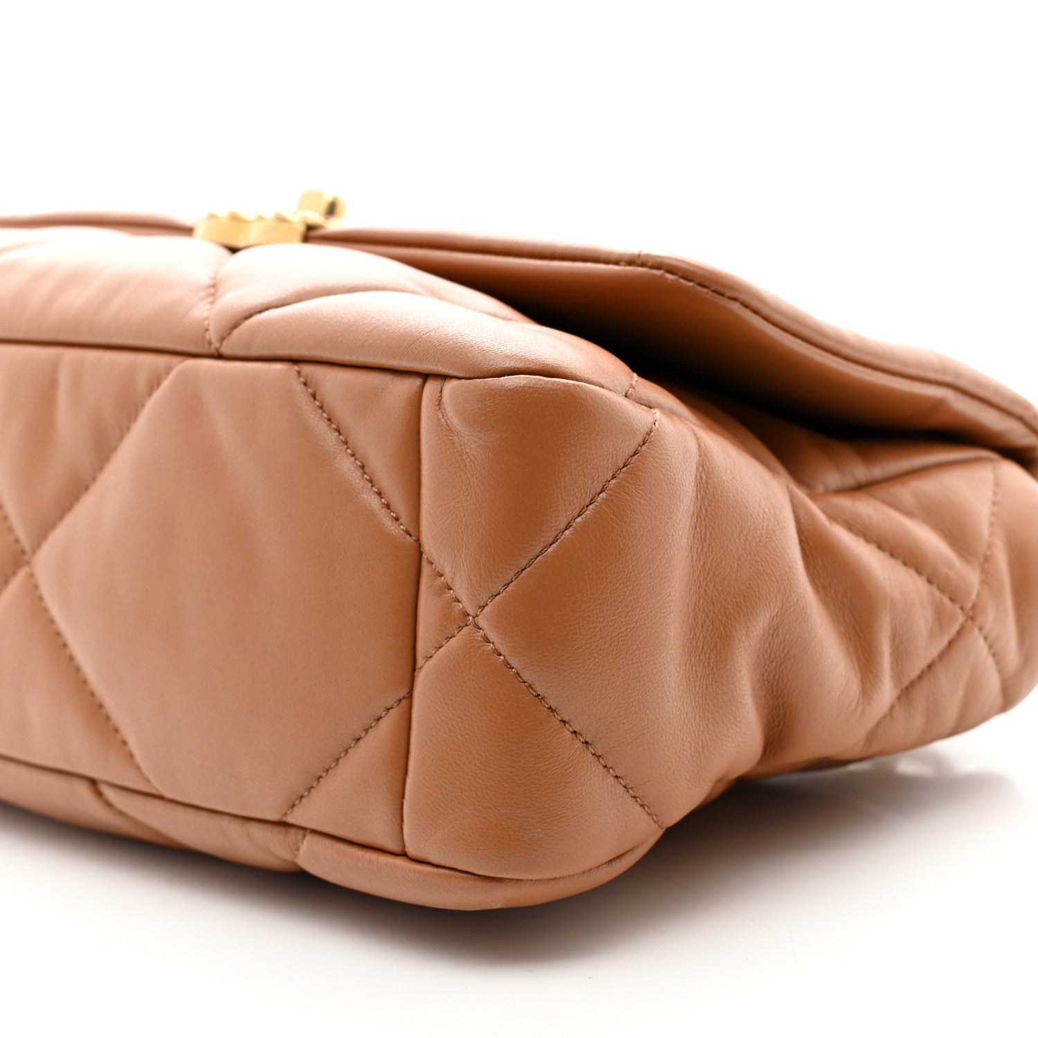 Chanel Lambskin Quilted Medium Chanel 19 Flap Brown 10 of 10