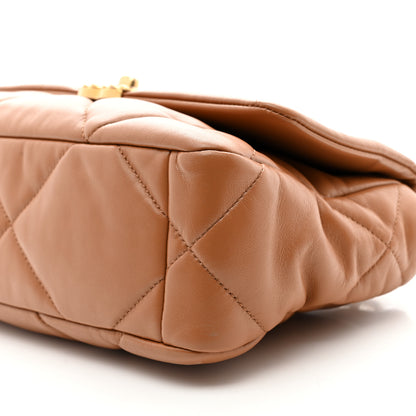 Chanel Lambskin Quilted Medium Chanel 19 Flap Brown 10 of 10