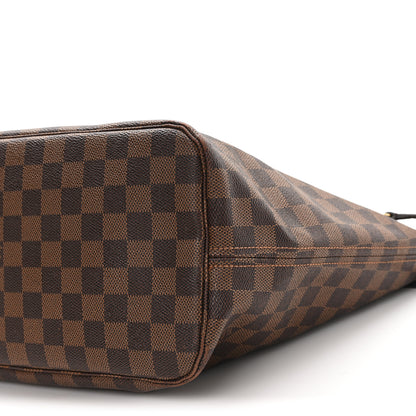 Louis Vuitton Damier Ebene Neo Neverfull MM Rose Ballerine 12 of 14
