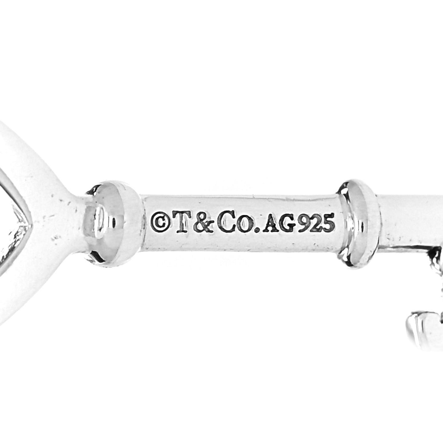 Sterling Silver Small Heart Key Pendant