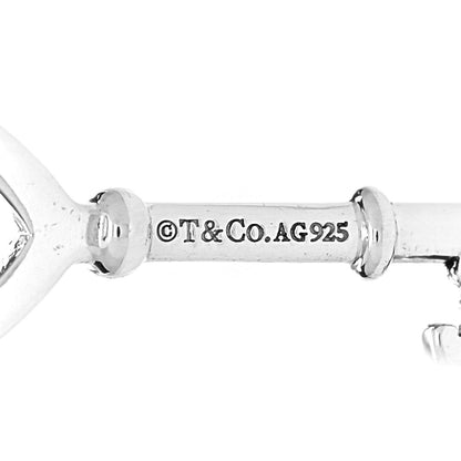 Tiffany Sterling Silver Small Heart Key Pendant 4 of 4