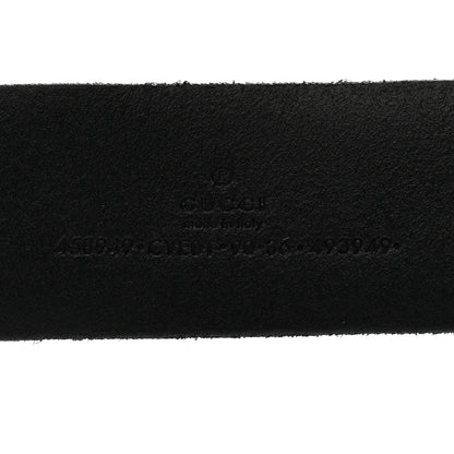 Gucci Faded Calfskin Snake Double G 40mm Belt 90 36 Black 3 of 5