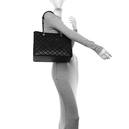 Chanel Caviar Quilted Grand Shopping Tote GST Black 2 of 14