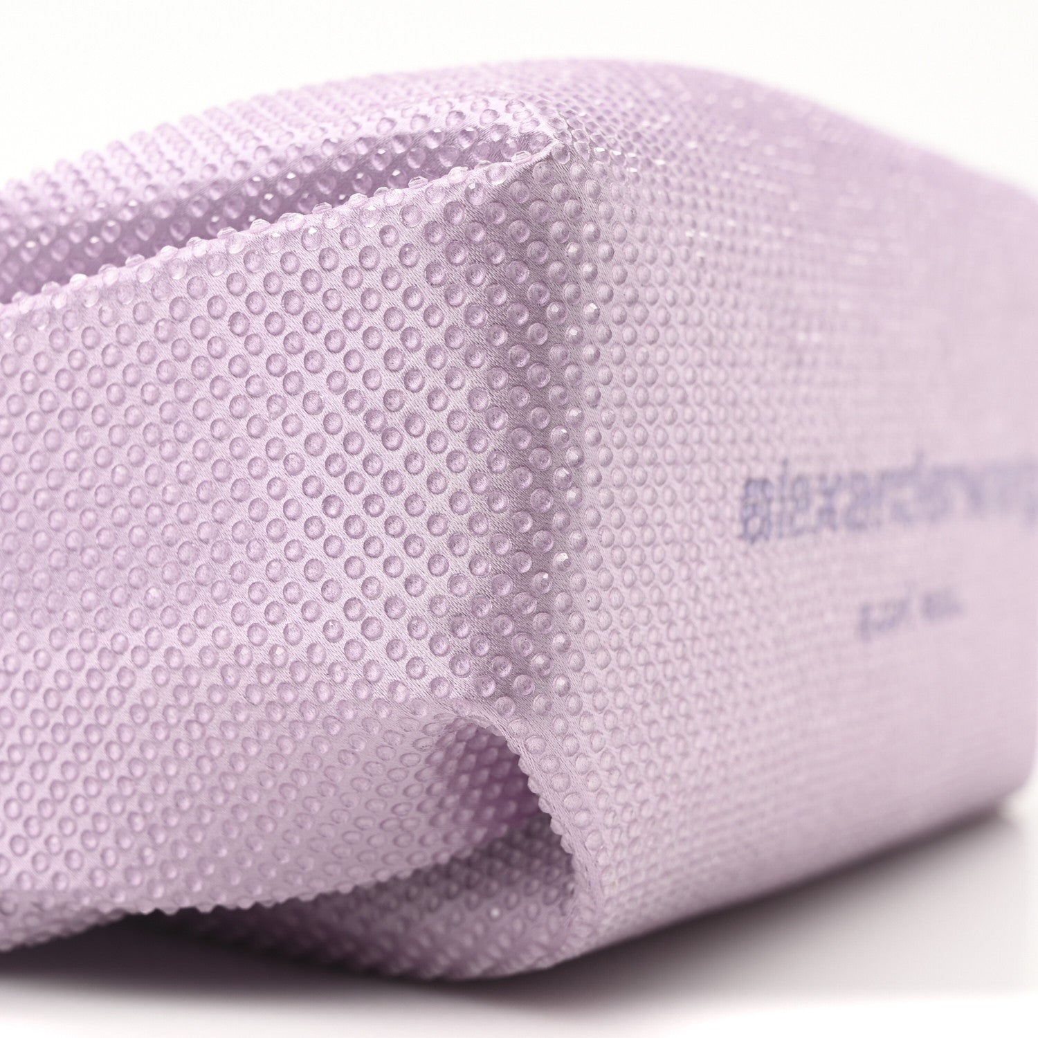 Alexander Wang Mesh Crystal Rhinestone Mini Scrunchie Clutch Winsome Orchid 8 of 10