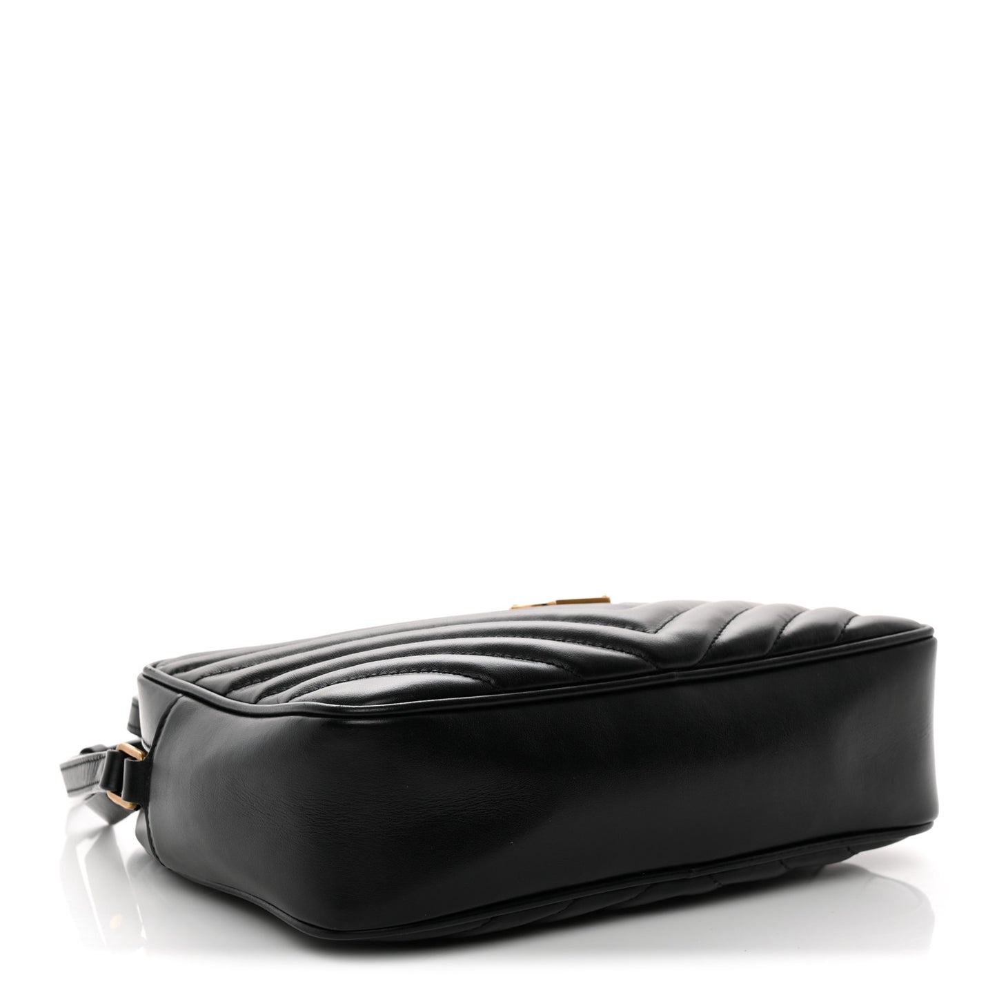 Calfskin Matelasse Monogram Lou Camera Bag Black