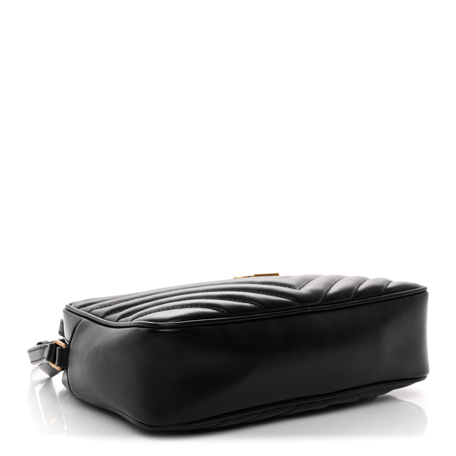 Saint Laurent Calfskin Matelasse Monogram Lou Camera Bag Black 4 of 13