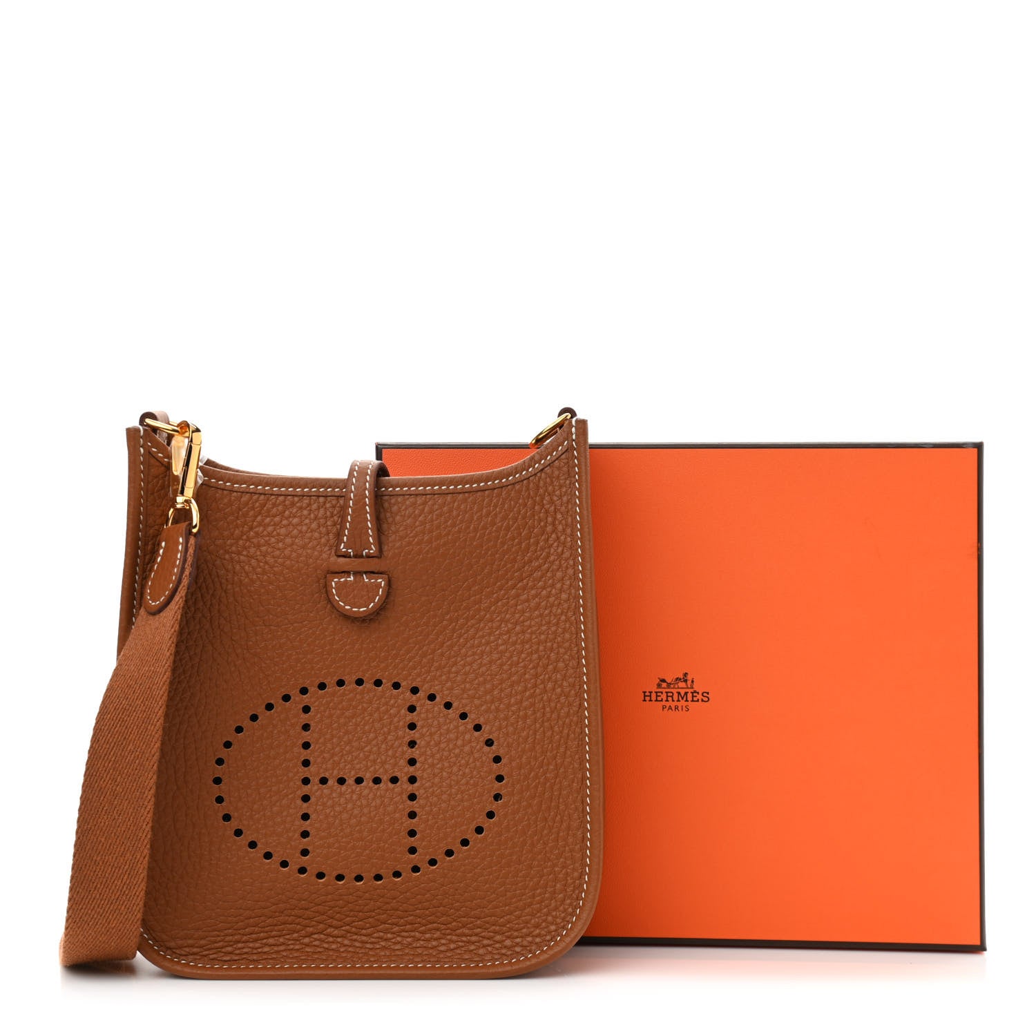 Hermes Taurillon Clemence Evelyne TPM Gold 11 of 11