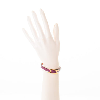 Hermes Tadelakt Hapi Simple Tour Bracelet Violet S 2 of 7