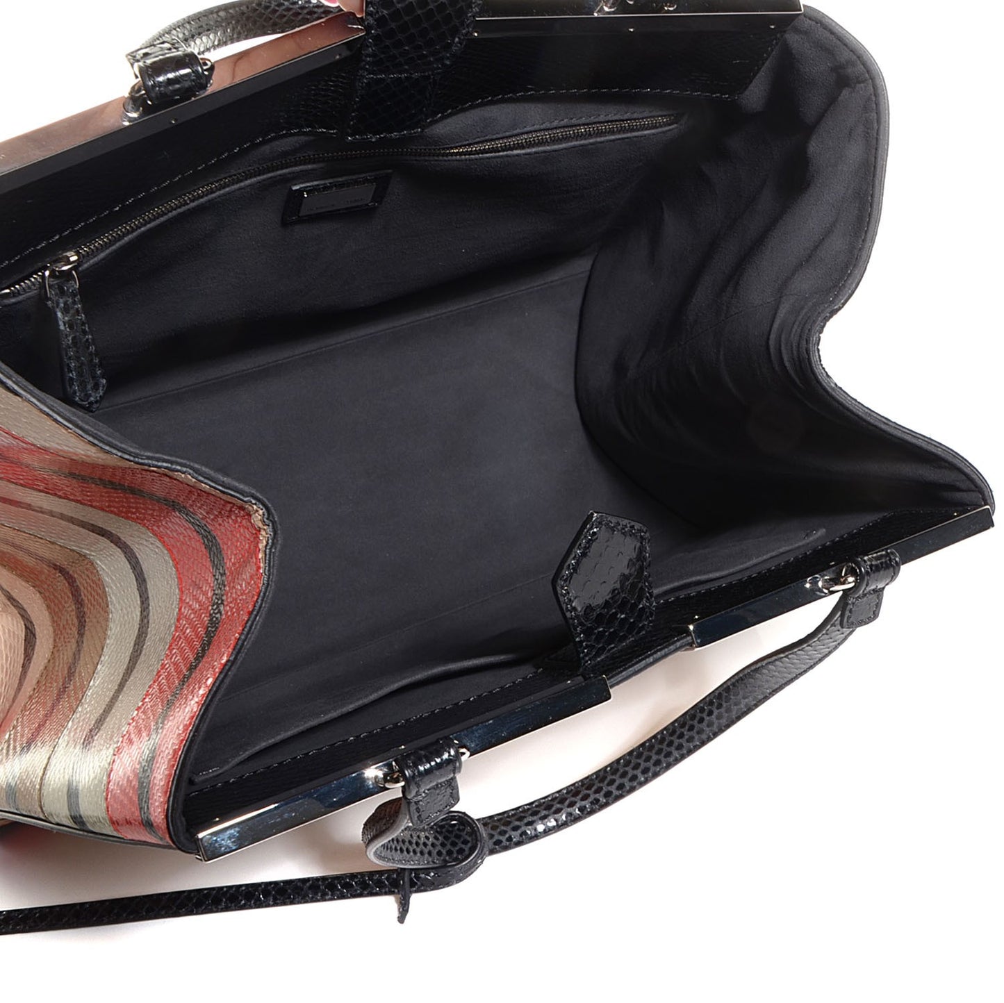 Ayers Printed Large 3Jours Tote Black Multicolor