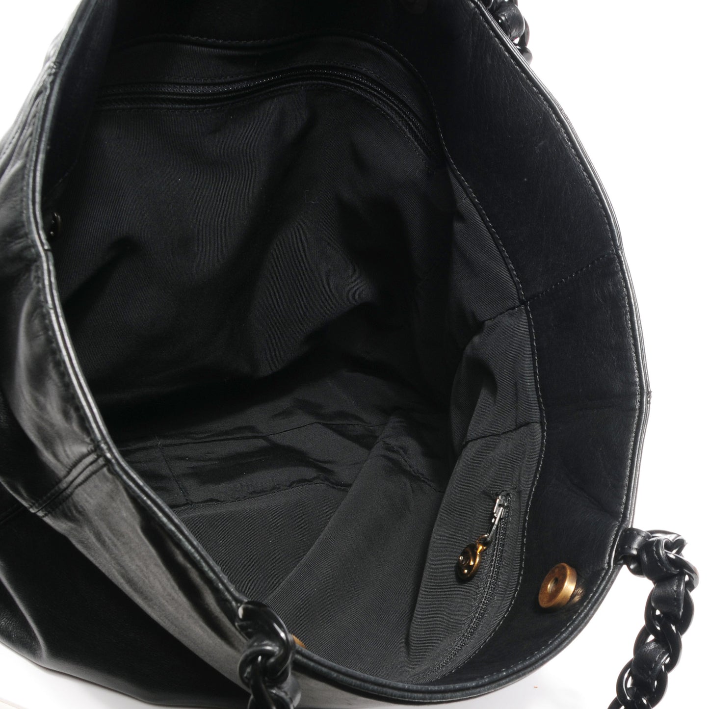 Lambskin Chain CC Small Tote Black