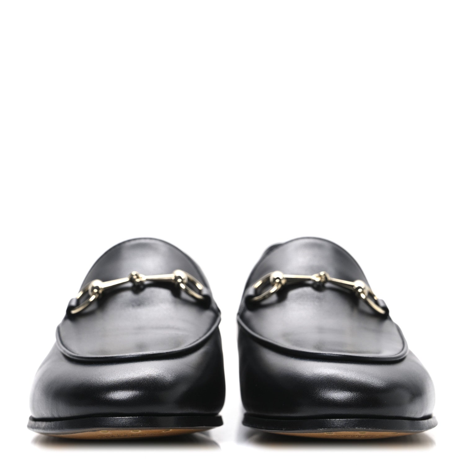 Gucci Calfskin Womens Jordaan Loafers 38 Black 3 of 11