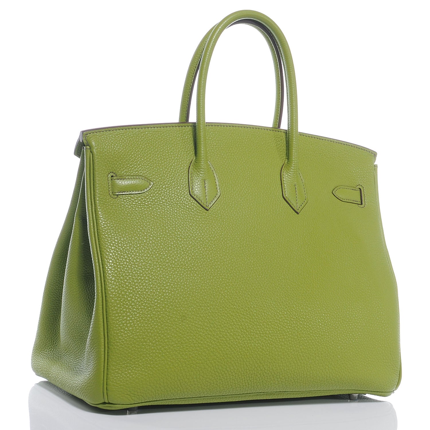 Hermes Togo Birkin 35 Vert Anis 3 of 9