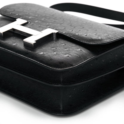 Hermes Ostrich Constance 24 Black 10 of 10