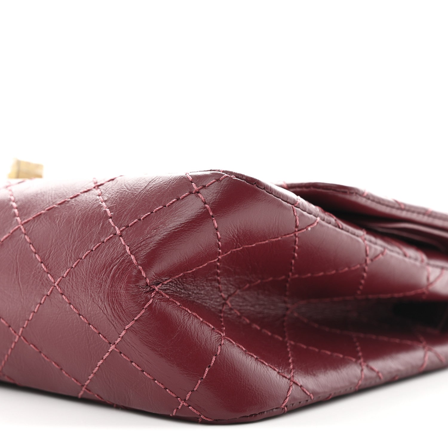 Chanel Aged Calfskin Quilted 2.55 Reissue 225 Flap Burgundy 10 of 11