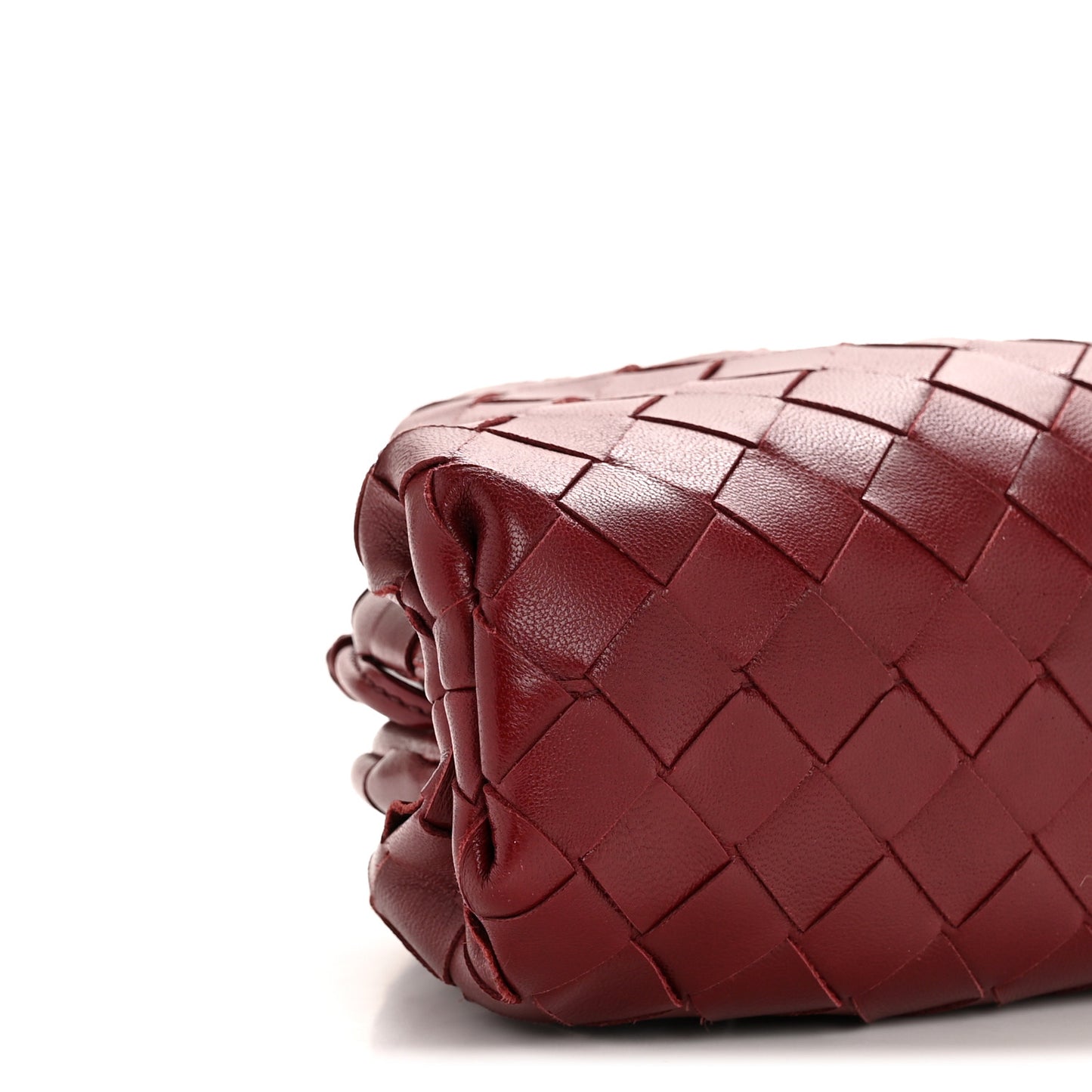 Nappa Intrecciato The Mini Pouch Bordeaux