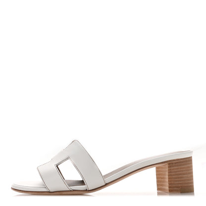 Hermes Calfskin Oasis Sandals 36.5 White 1 of 8