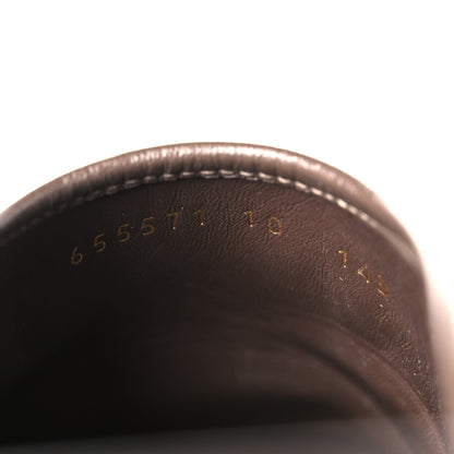 Gucci GG Supreme Monogram Miro Soft Calfskin Men's Horsebit Slippers 10 Beige Ebony New Acero 18 of 20