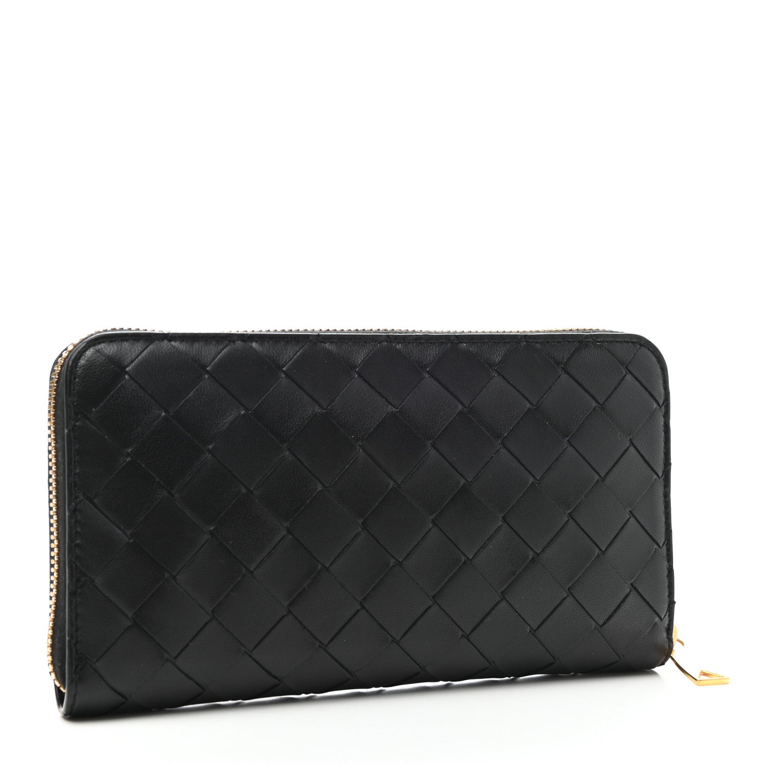 Bottega Veneta Nappa Intrecciato Zip Around Wallet Black 3 of 6