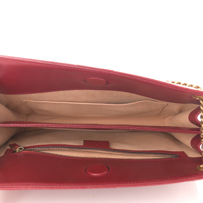 Gucci Azalea Calfskin Matelasse Heart Medium GG Marmont Slim Shoulder Bag Romantic Cerise 5 of 11