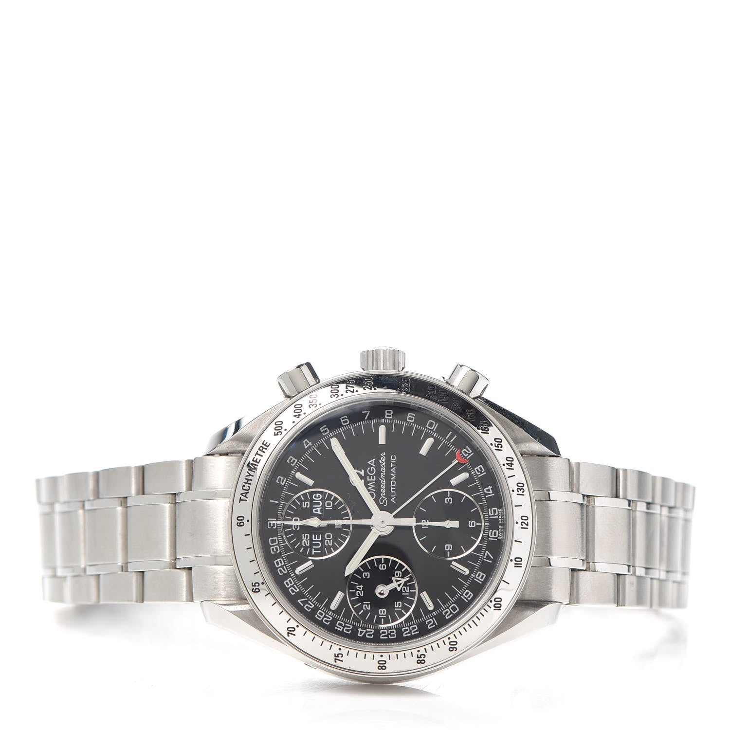 Omega Stainless Steel 39mm Speedmaster Triple Calendar Automatic Watch Black 3523.50 2 of 5