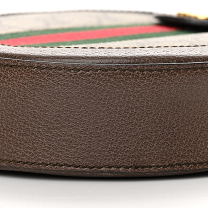 Gucci GG Supreme Monogram Web Mini Ophidia Round Shoulder Bag Brown 10 of 12