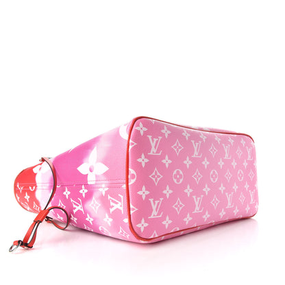 Louis Vuitton Monogram Escale Neverfull MM Rouge 3 of 9