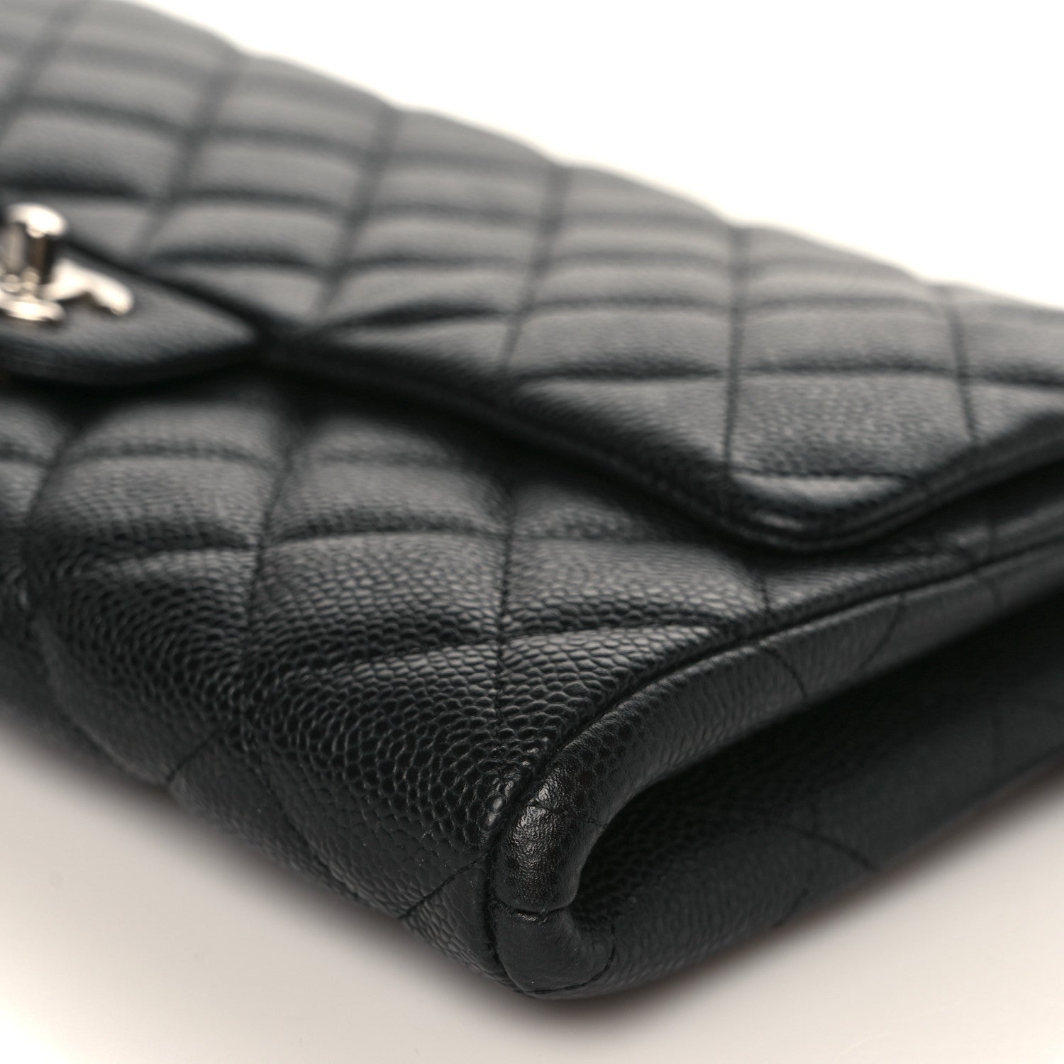 Chanel Caviar Quilted Clutch With Chain Flap Black 9 of 9