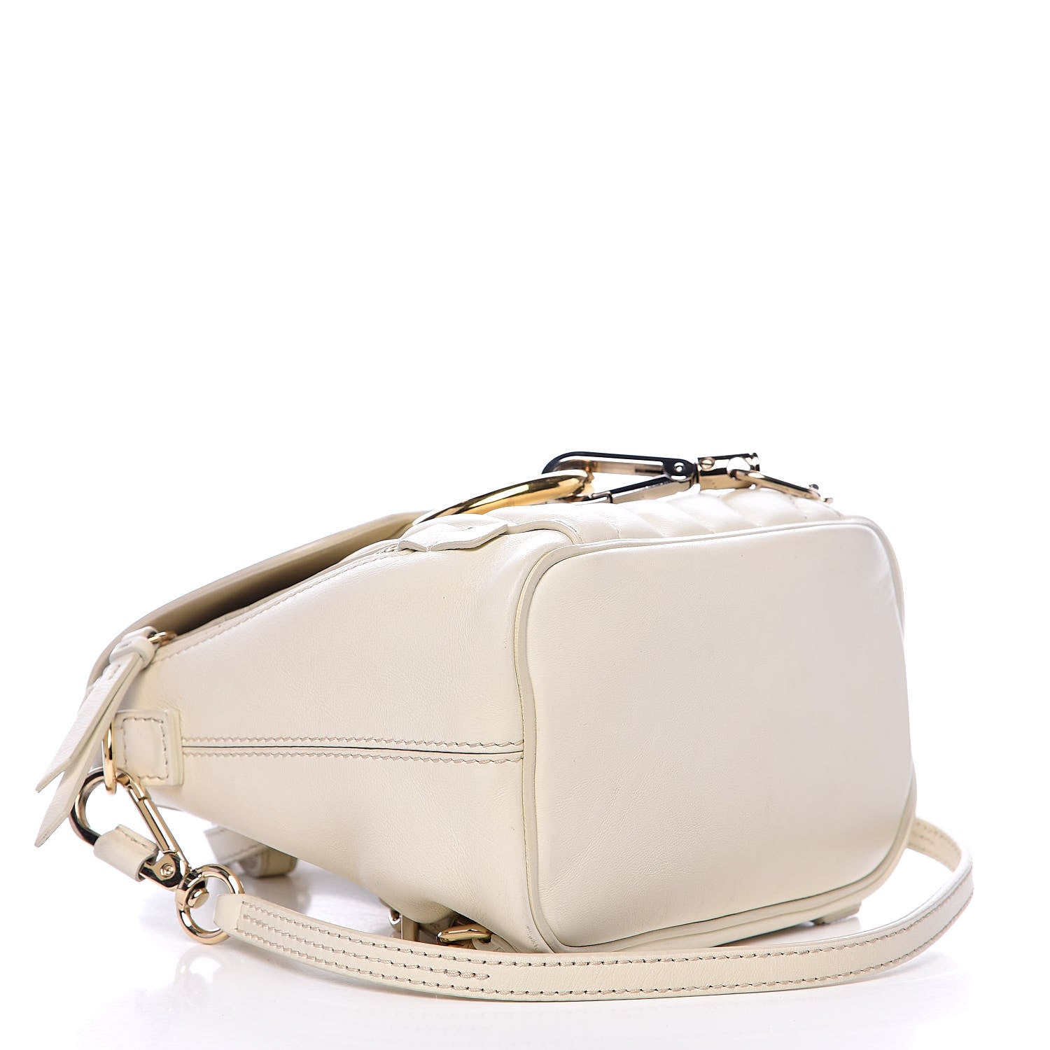 Chloe Calfskin Quilted Mini Faye Backpack Natural White 4 of 13
