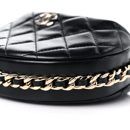 Chanel Quilted Chain Around Pouch Black 9 of 10