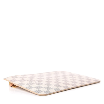 Louis Vuitton Damier Azur Neverfull MM GM Pochette Rose Ballerine 4 of 8