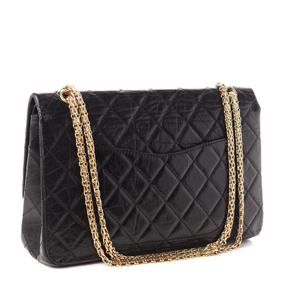 Chanel Aged Calfskin Quilted 50th Anniversary 2.55 Reissue 227 Flap Black 3 of 9