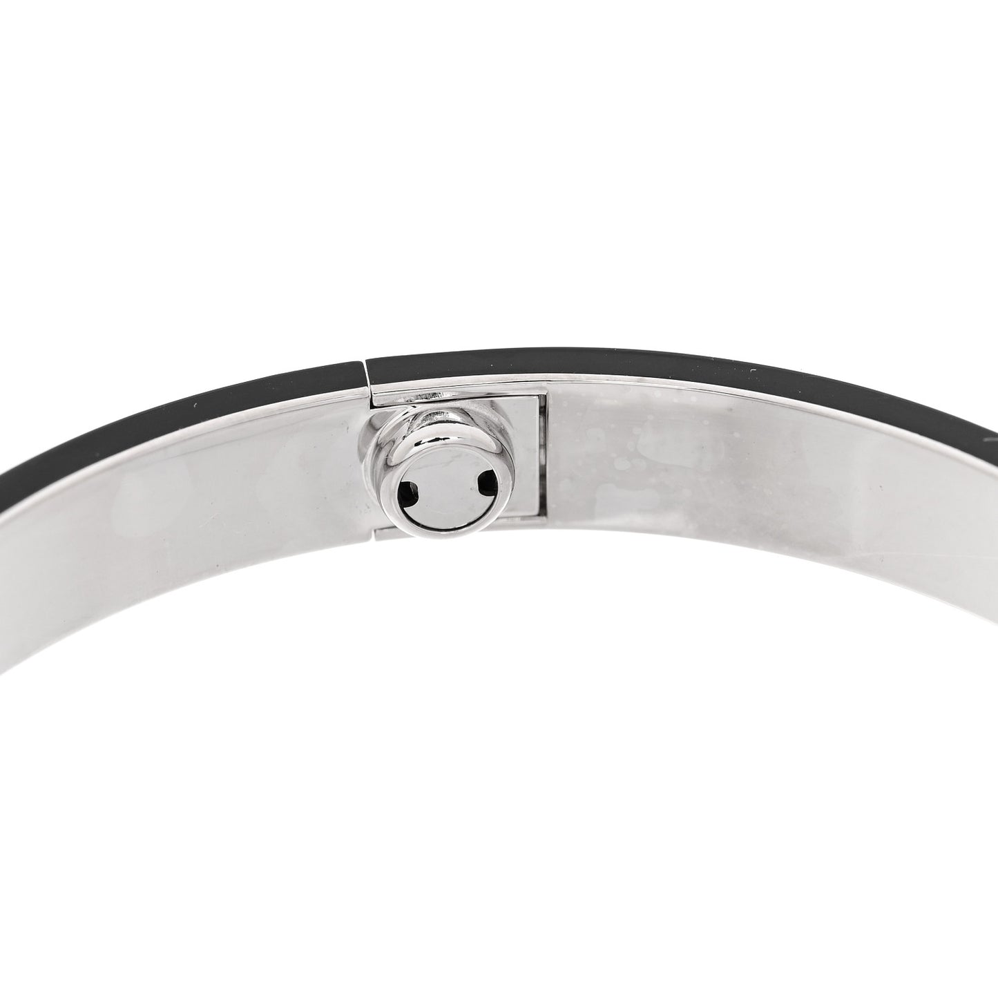 18K White Gold 4 Diamond LOVE Bracelet 17