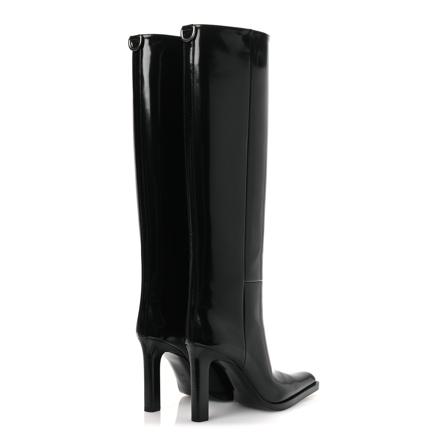 Vitello Marilyn Nina 95 Knee High Boots 38.5 Black