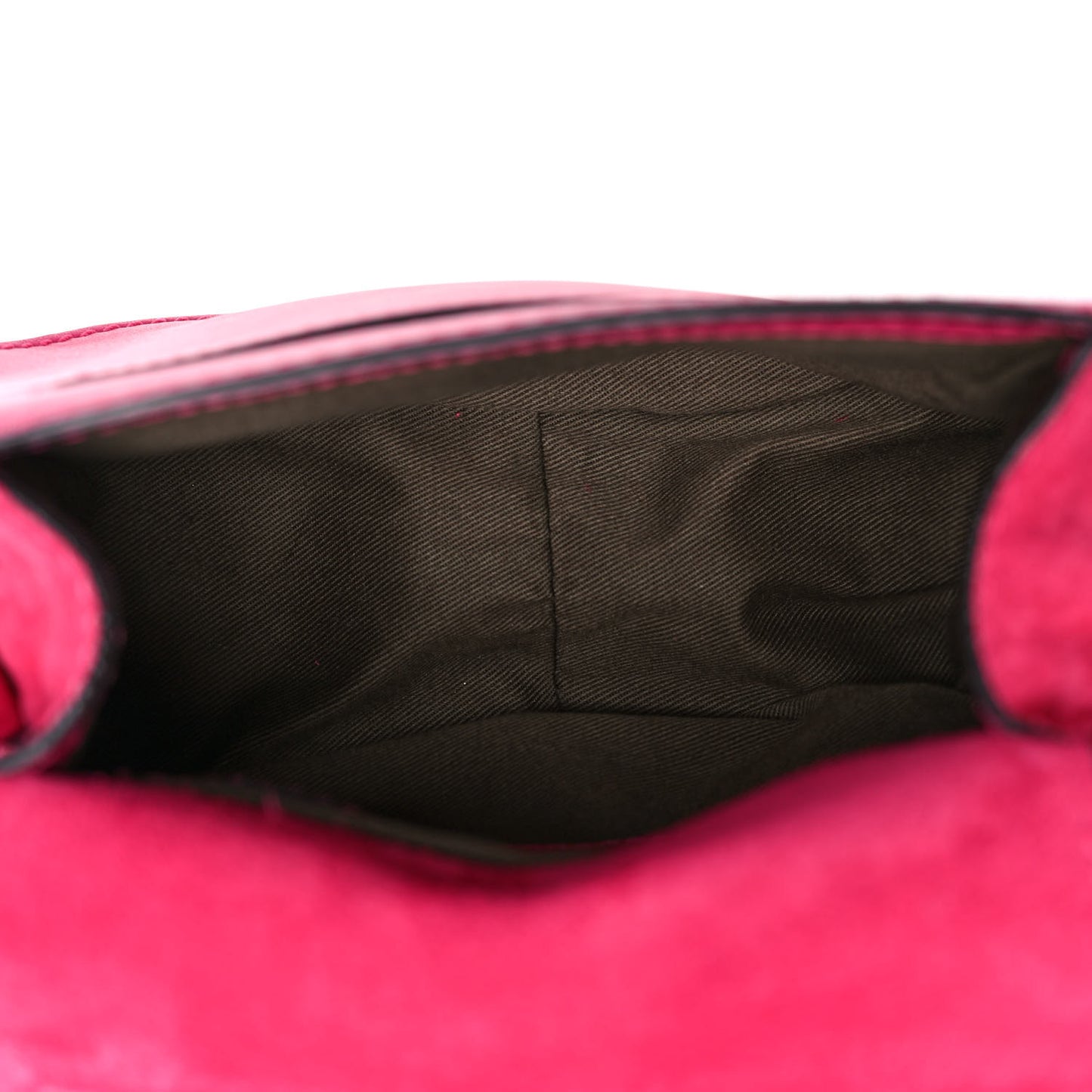 Suede Calfskin Braided Mini Marcie Round Crossbody Bag Fuchsia Rose