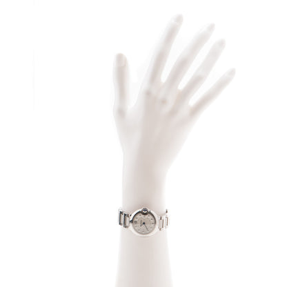 Cartier Stainless Steel Diamond 28mm Ballon Bleu De Quartz Watch 2 of 10