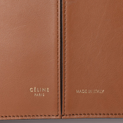 Celine Smooth Calfskin Suede Small Tri-Fold Bag Havana 7 of 10