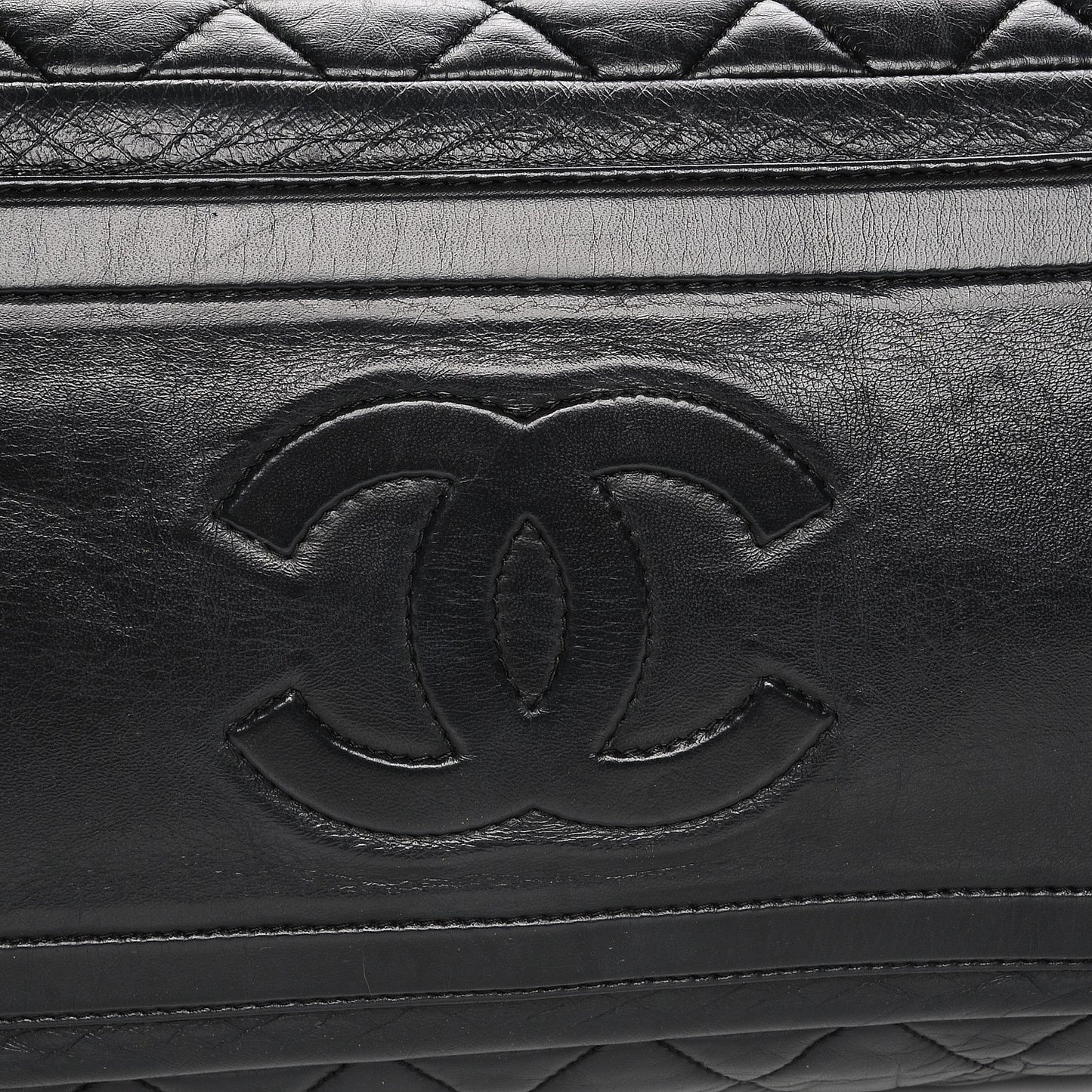 Lambskin Coco Cocoon Bowler Black