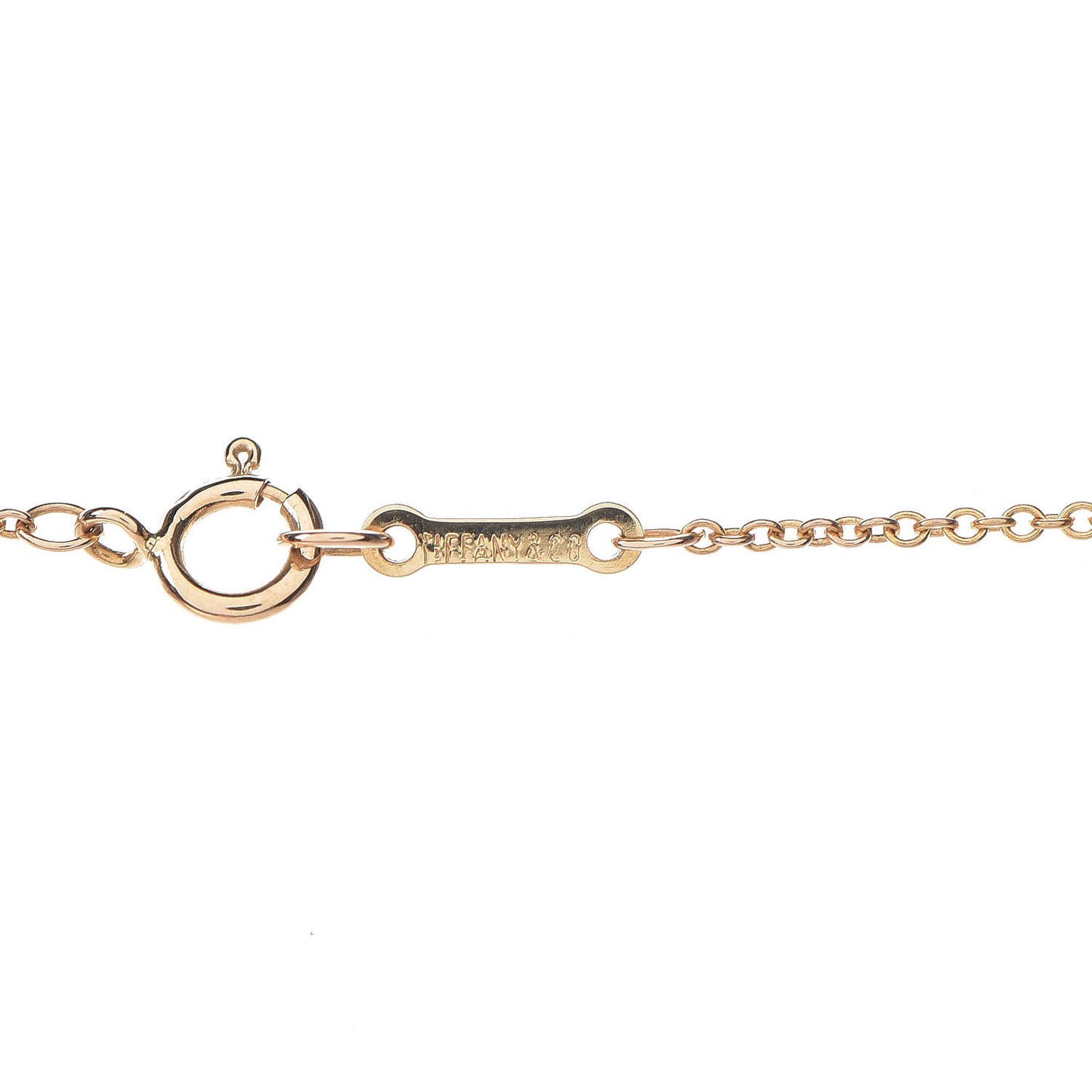 18K Yellow Gold 20mm Elsa Peretti Bean Pendant Necklace