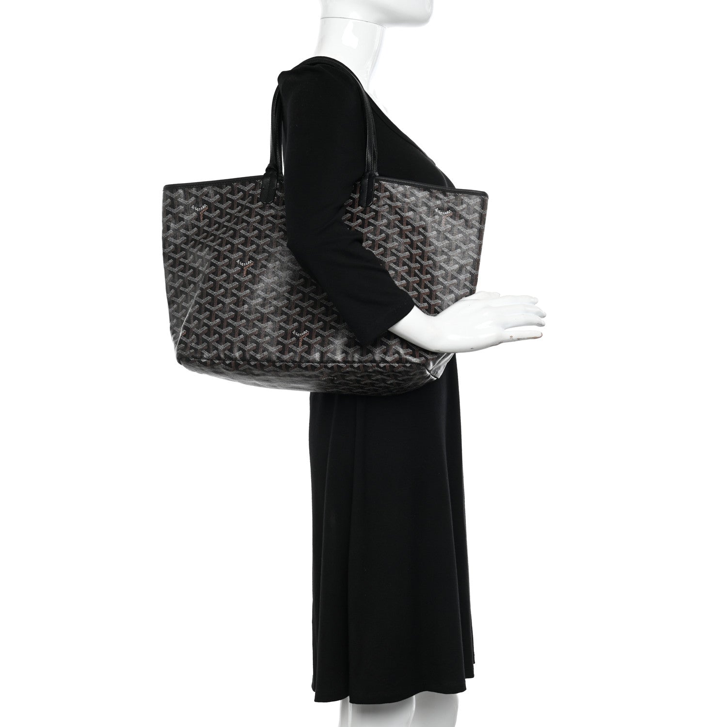 Goyard Goyardine Saint Louis PM Black 3 of 10